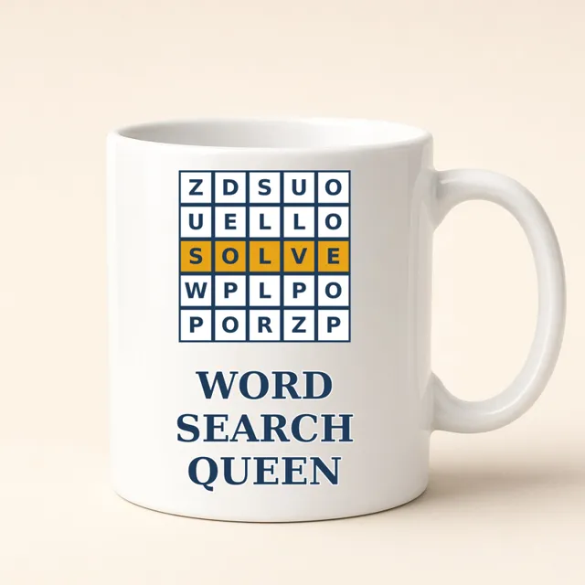 Word Search Queen – mug