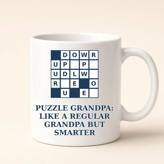 Puzzle Grandpa: Like a Regular Grandpa but Smarter – mug